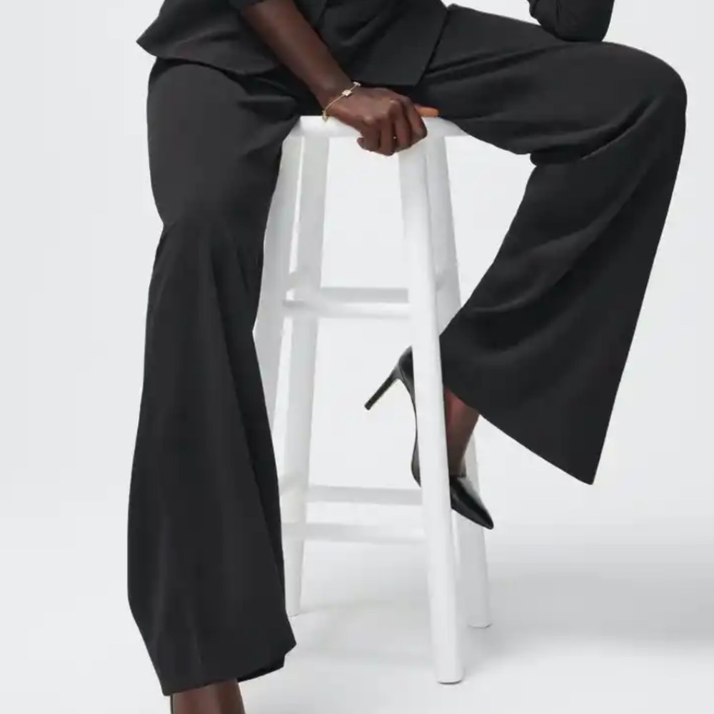 White House Black Market Black Wide Leg Pants